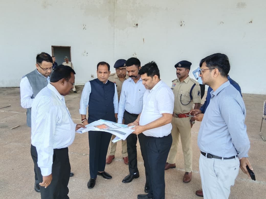 छत्तीसगढ़ राज्योत्सव 2026 की तैयारियों का नवा रायपुर में अधिकारियों ने किया निरीक्षण