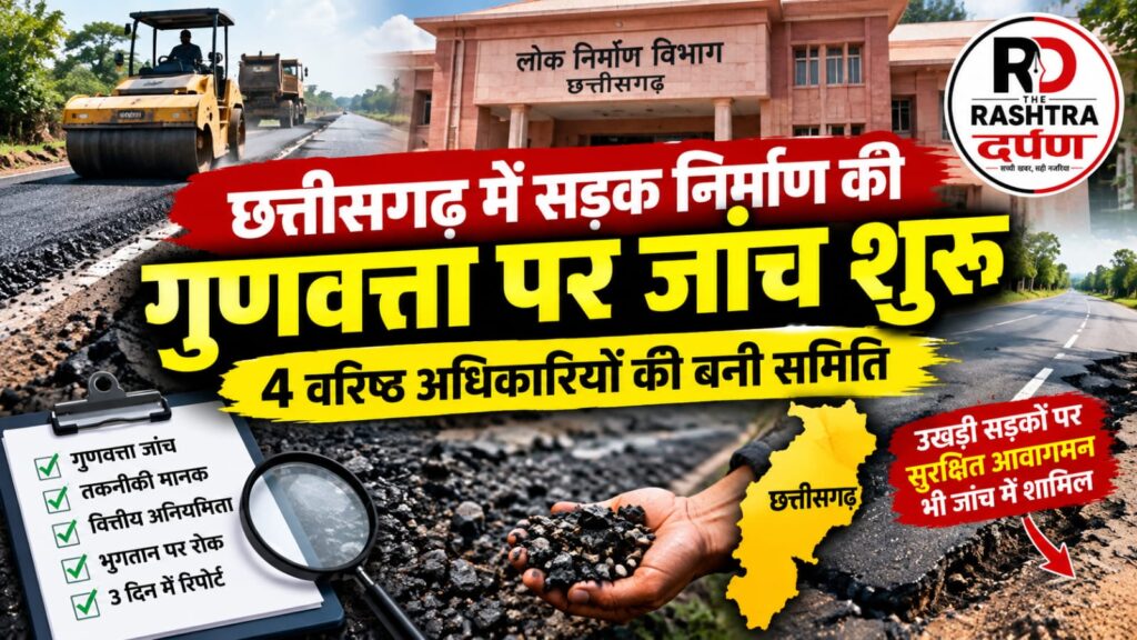 सड़क निर्माण की शिकायत पर PWD जांच समिति