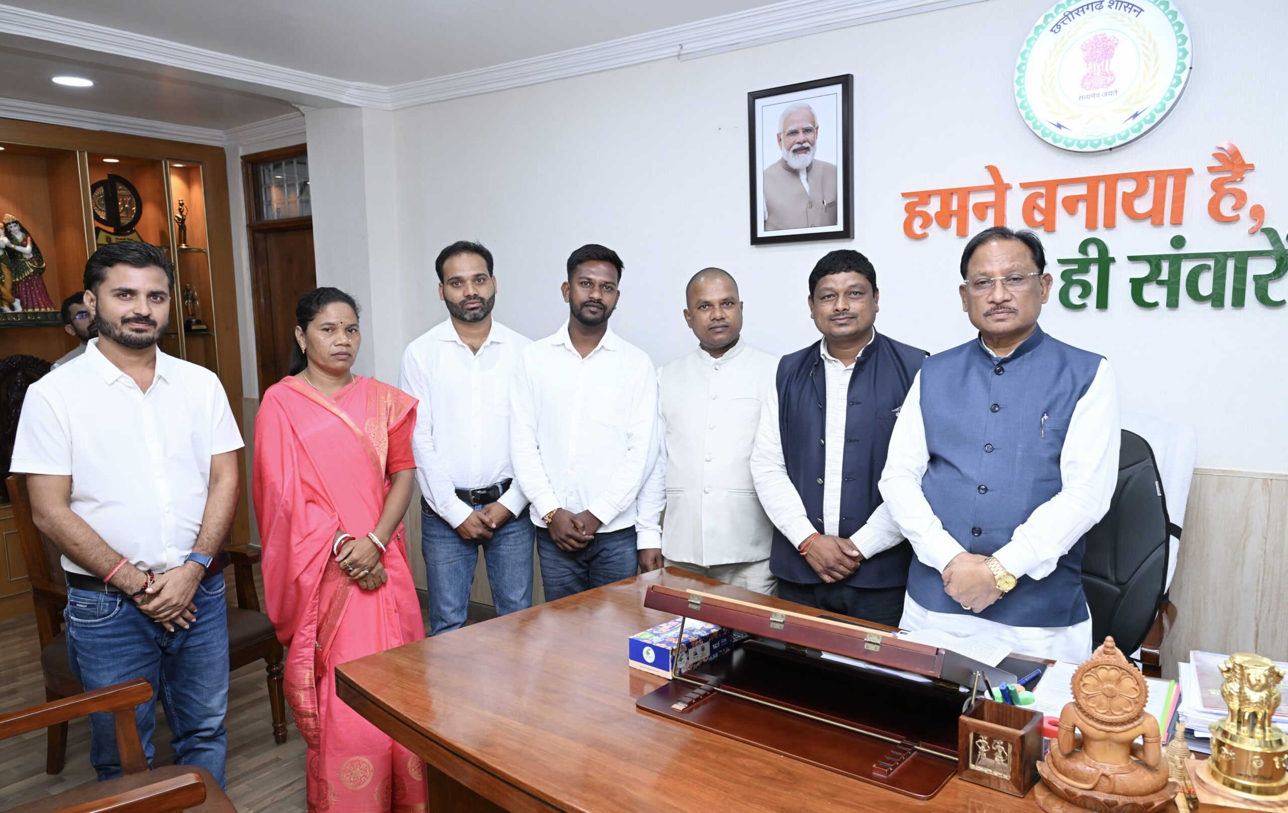 सोनहत विकास कार्यों को लेकर मुख्यमंत्री विष्णुदेव साय से भाजपा प्रतिनिधिमंडल की मुलाकात