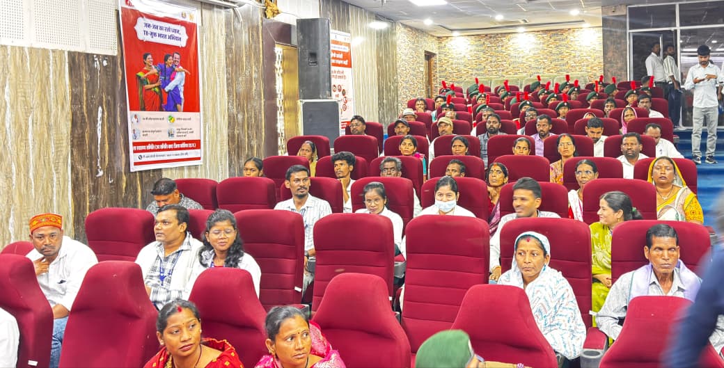 टीबी मुक्त पंचायत अभियान में सम्मानित ग्राम पंचायत प्रतिनिधि