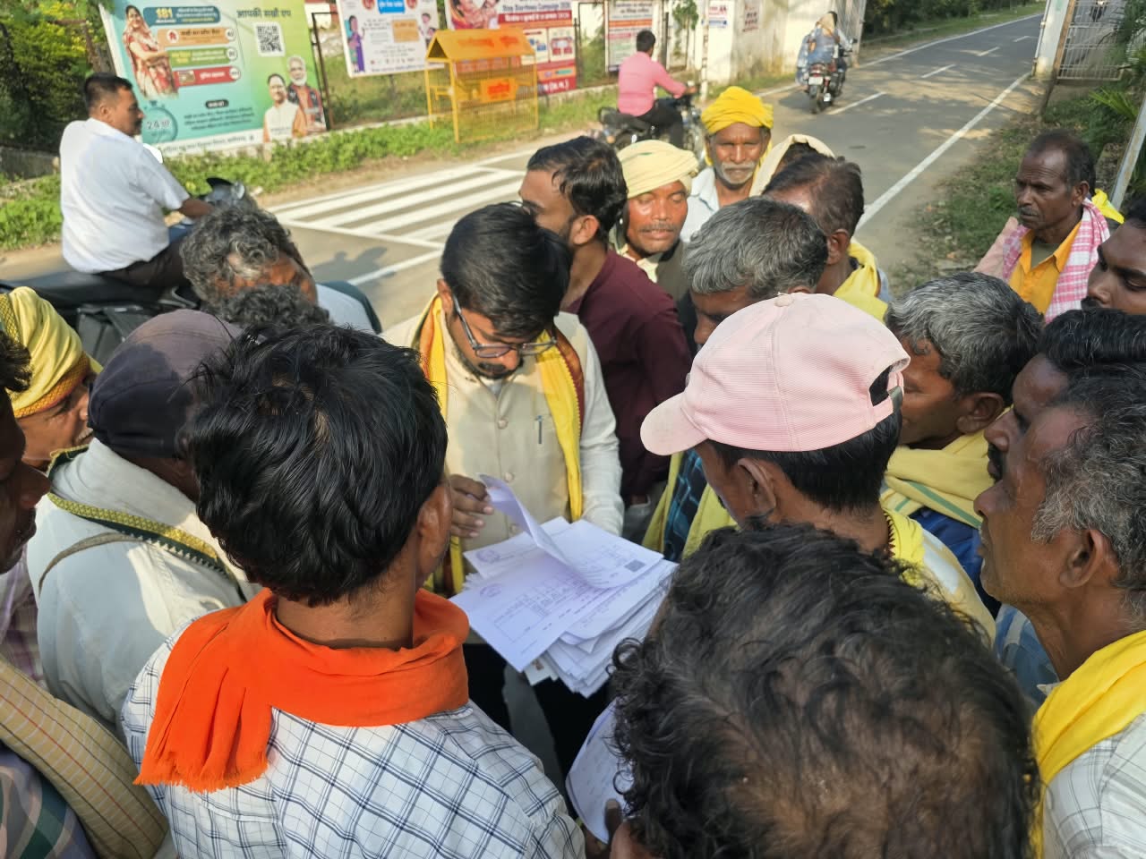 कोरिया में गोंडवाना गणतंत्र पार्टी की पदयात्रा